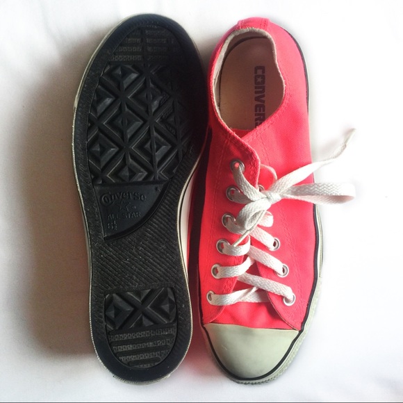 Neon Pink Double Up Converse - Picture 3 of 5